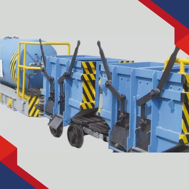 Locomotora para transporte de bolas de acero: Equipo neumático, utilizado en el transporte de bolas de acero