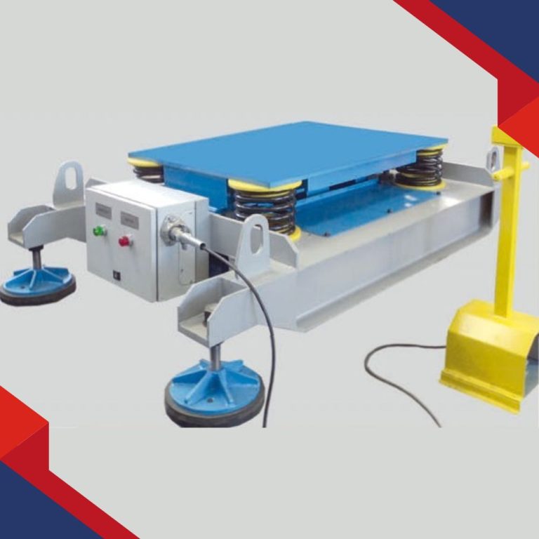 Equipos vibratorios especiales: Mesa Vibratoria para el compactado de solidos granulados de alta gravedad especifica